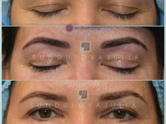 Permanent makeup Eyebrows. Теневая растушевка|Long-Time-Liner