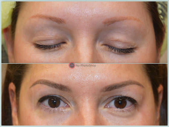 Permanent makeup Eyebrows. Прозрачная растушевка|Long-Time-Liner
