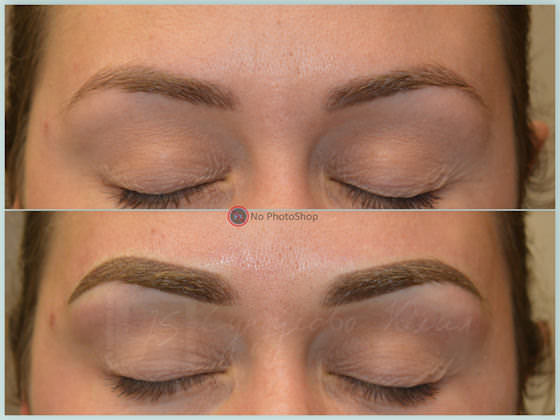 Permanent makeup Eyebrows. Волоски с растушевкой|Long-Time-Liner
