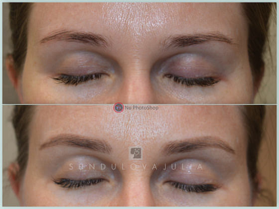 Permanent makeup Eyebrows от Юлии Сундуловой. Волоски с растушевкой|Long-Time-Liner